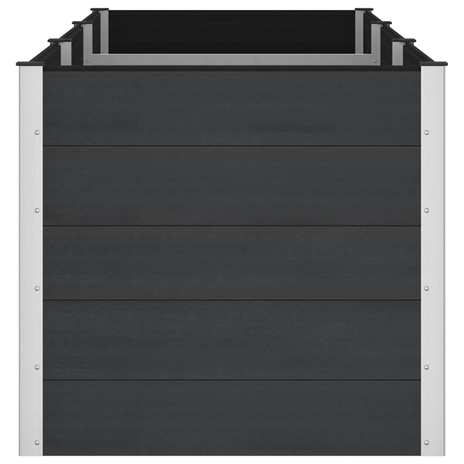 Povišena vrtna gredica Crna 300 x 100 x 91 cm