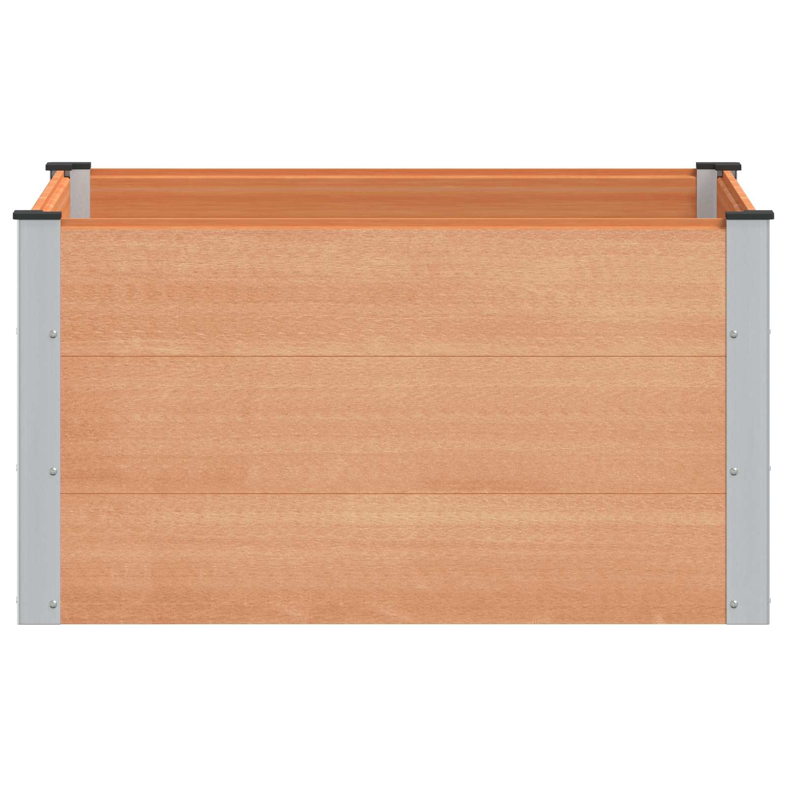 Povišena vrtna gredica Smeđa 100 x 100 x 54 cm