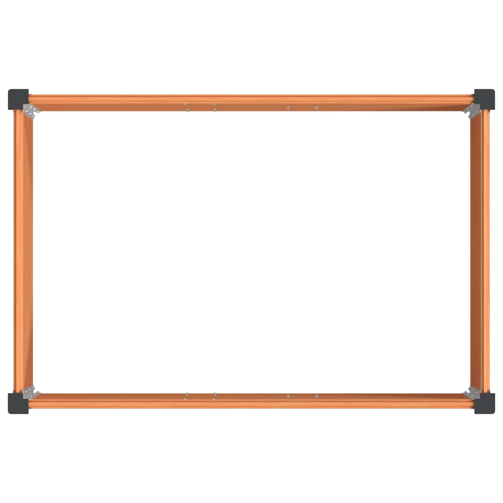 Povišena vrtna gredica Smeđa 150 x 100 x 91 cm