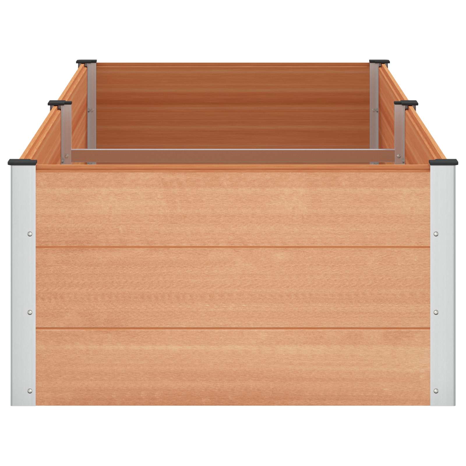 Povišena vrtna gredica Smeđa 250 x 100 x 54 cm