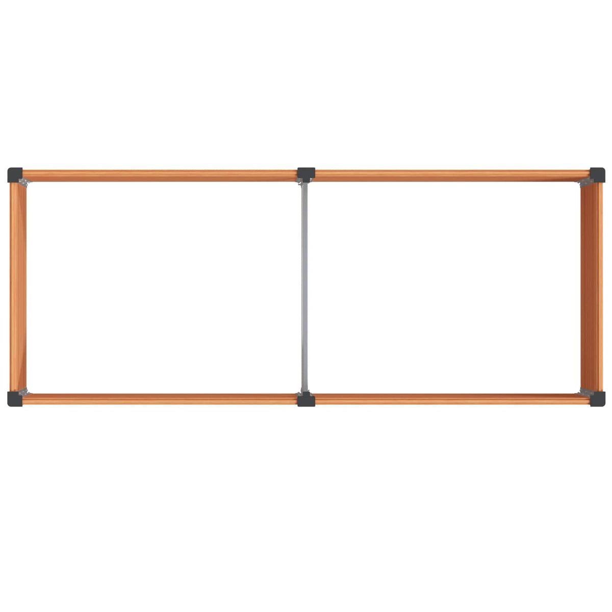 Povišena vrtna gredica Smeđa 250 x 100 x 54 cm