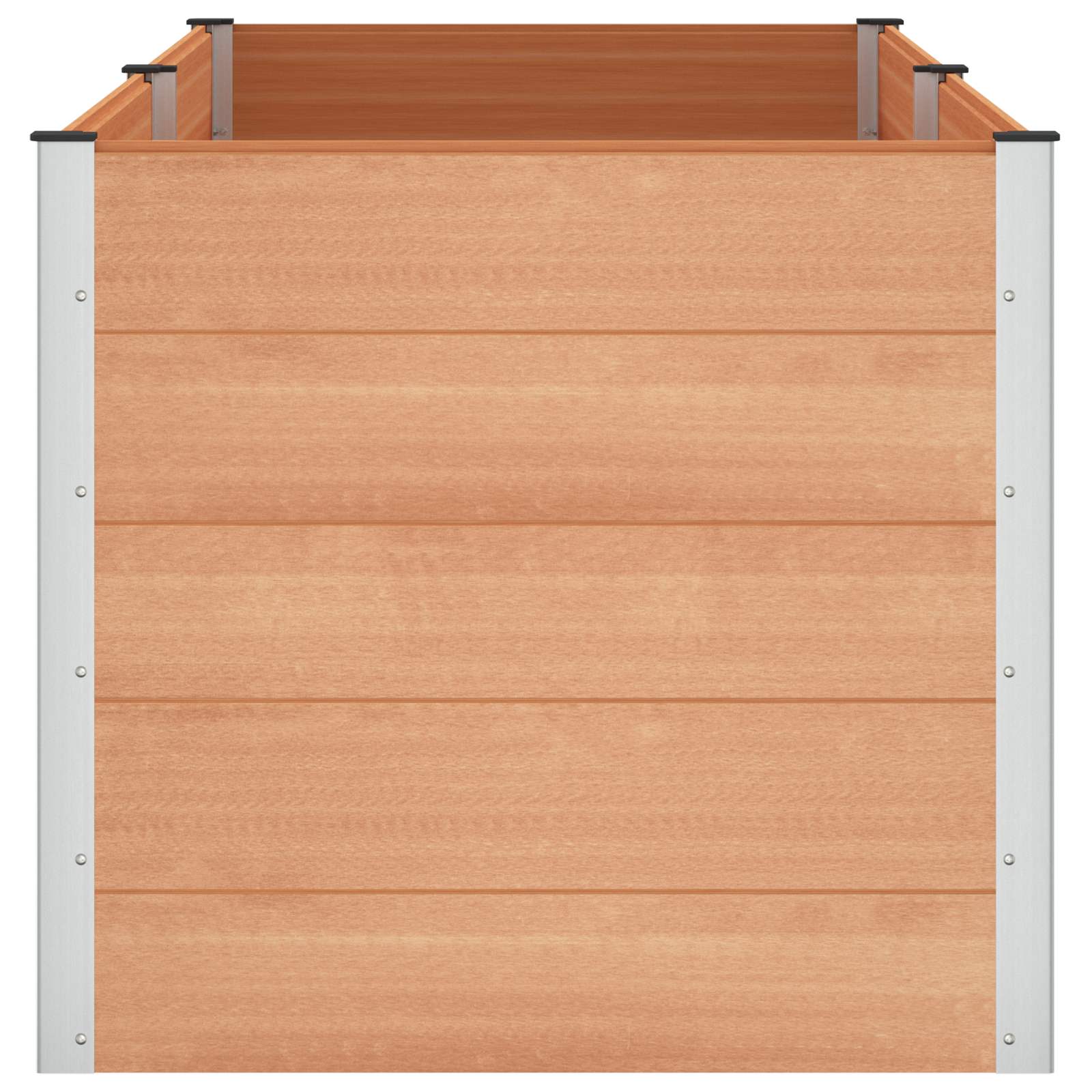 Povišena vrtna gredica Smeđa 250 x 100 x 91 cm