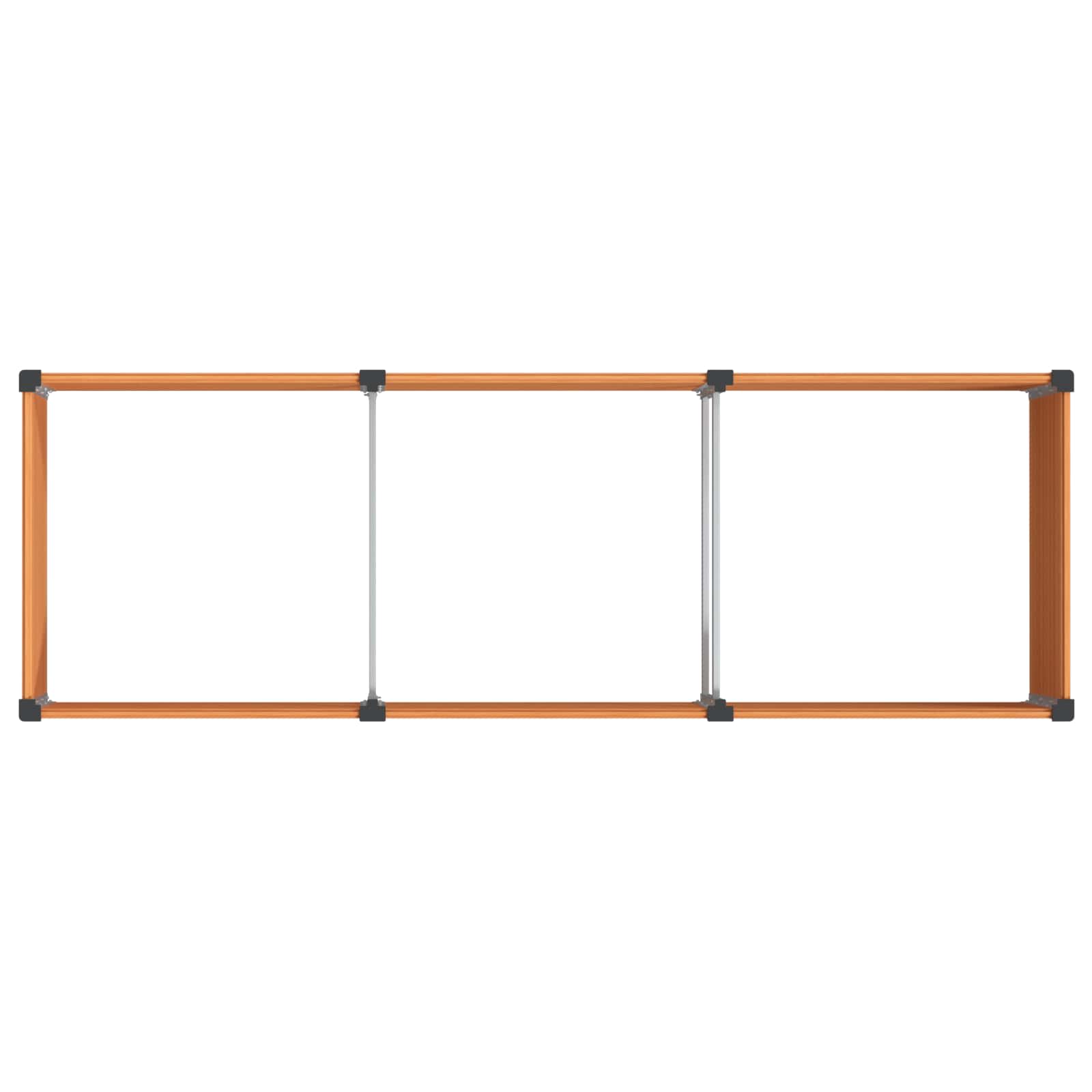 Povišena vrtna gredica Smeđa 300 x 100 x 54 cm