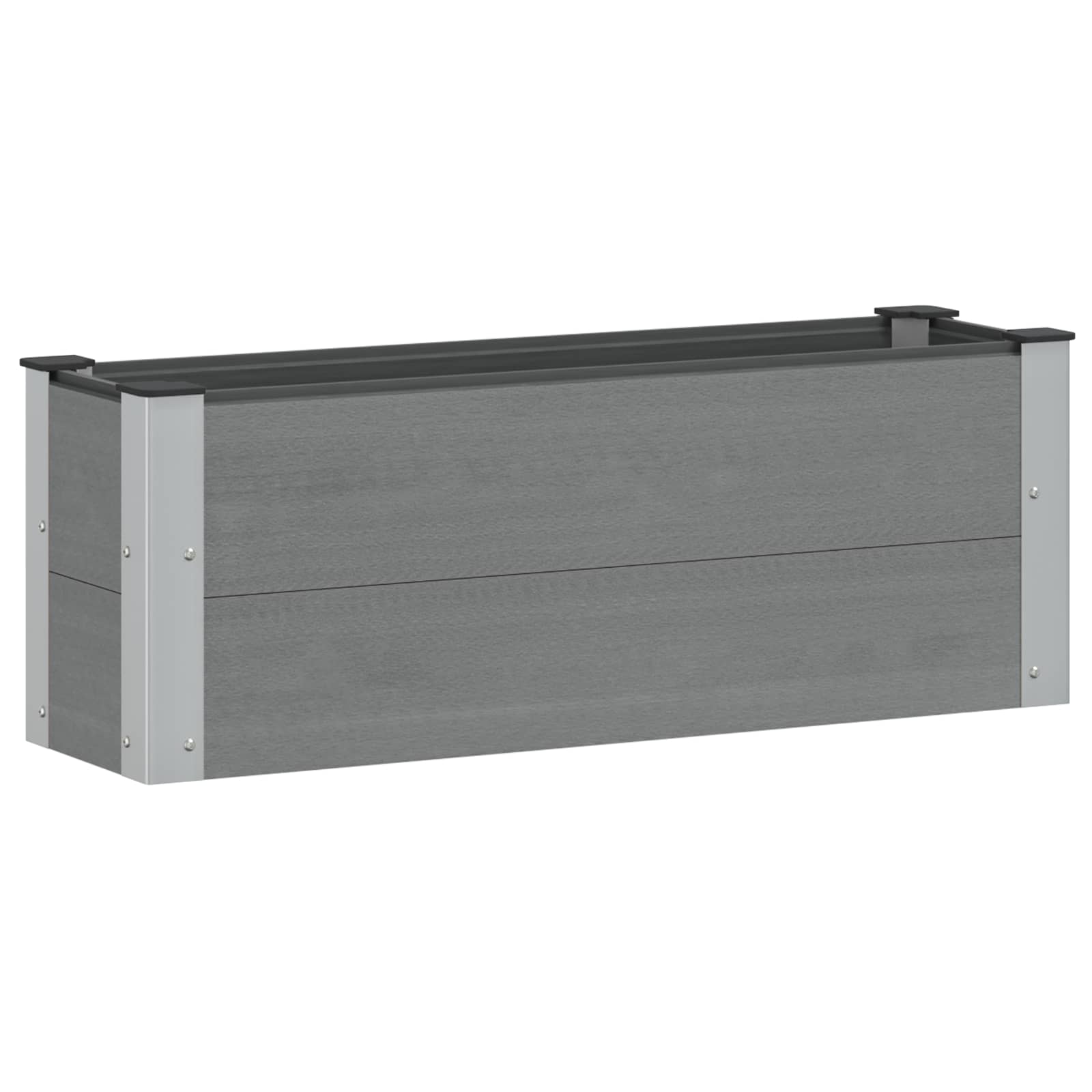 Povišena vrtna gredica Siva 100 x 30 x 36 cm