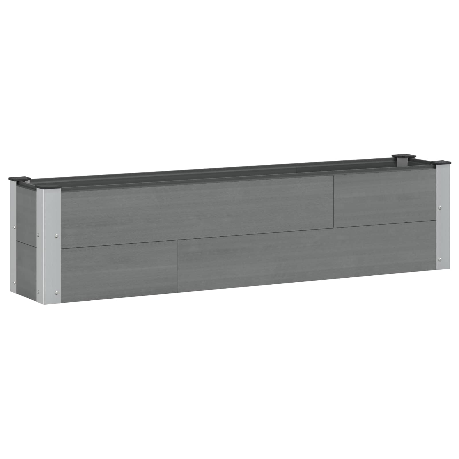 Povišena vrtna gredica Siva 150 x 30 x 36 cm