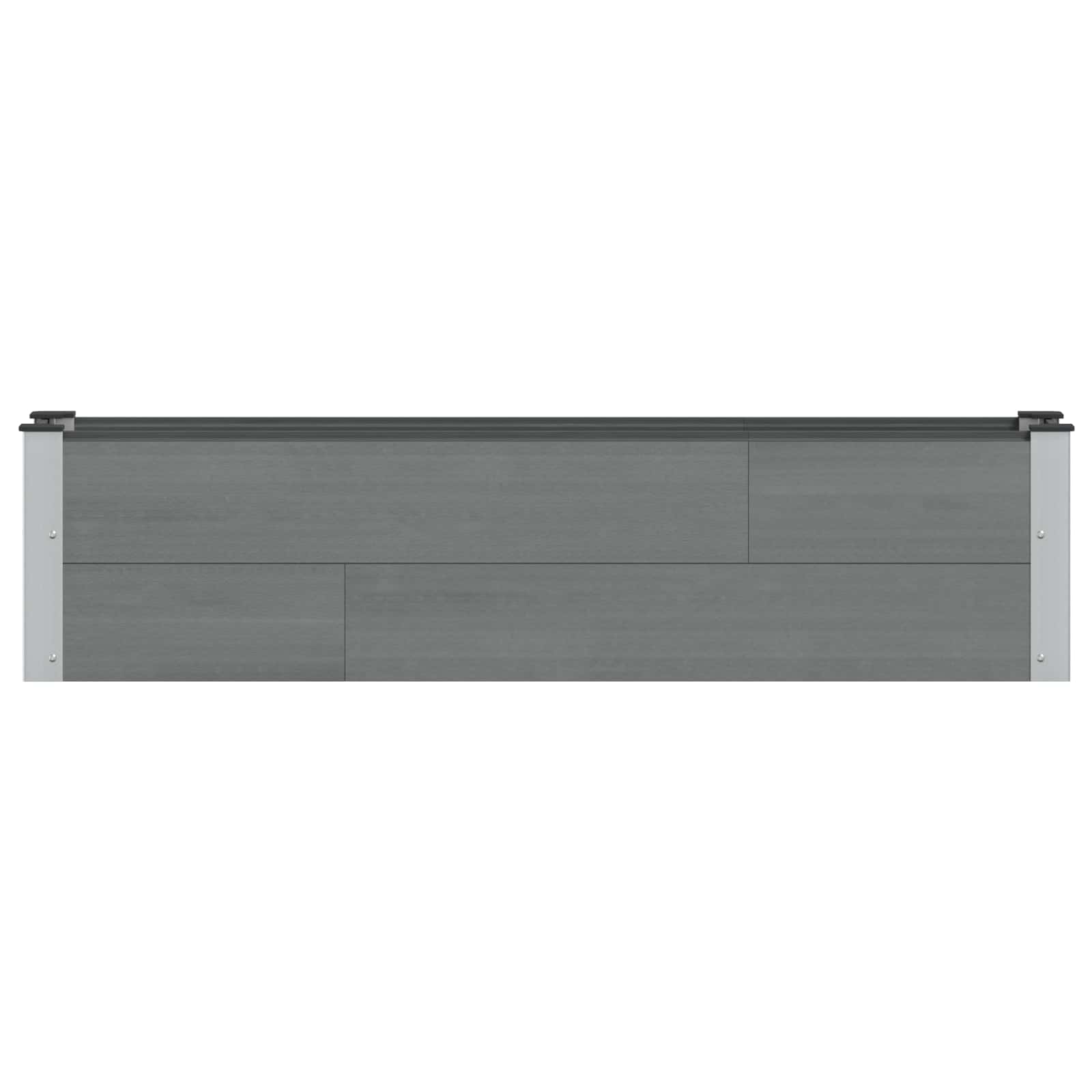 Povišena vrtna gredica Siva 150 x 30 x 36 cm