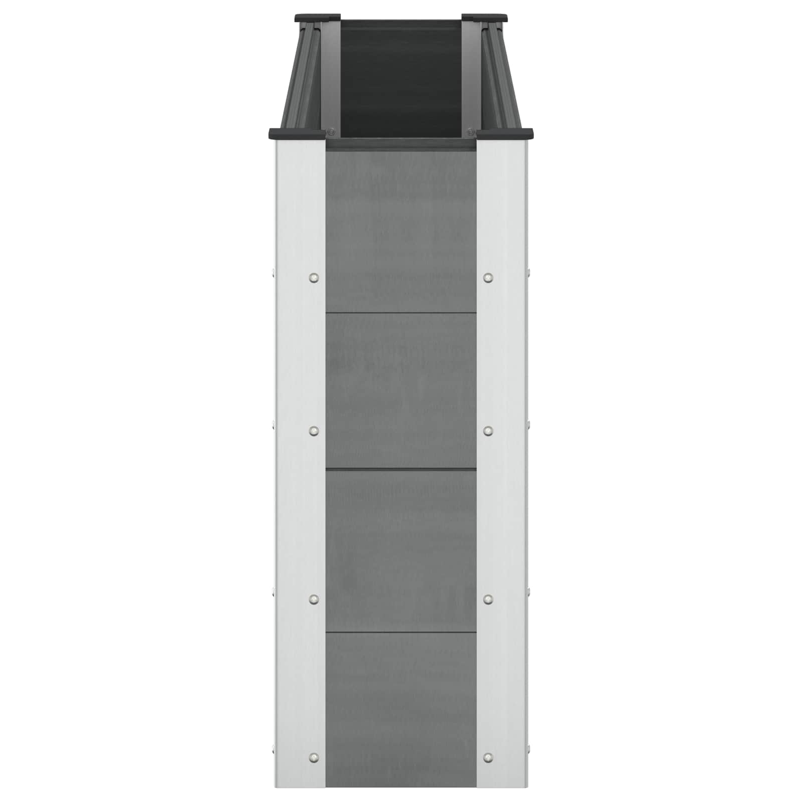 Povišena vrtna gredica Siva 150 x 30 x 72 cm