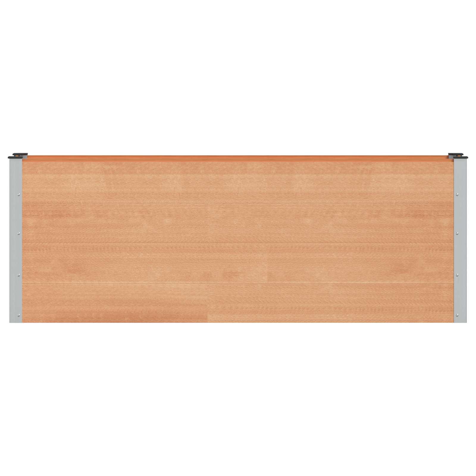 Povišena vrtna gredica Smeđa 200 x 30 x 72 cm WPC i aluminij