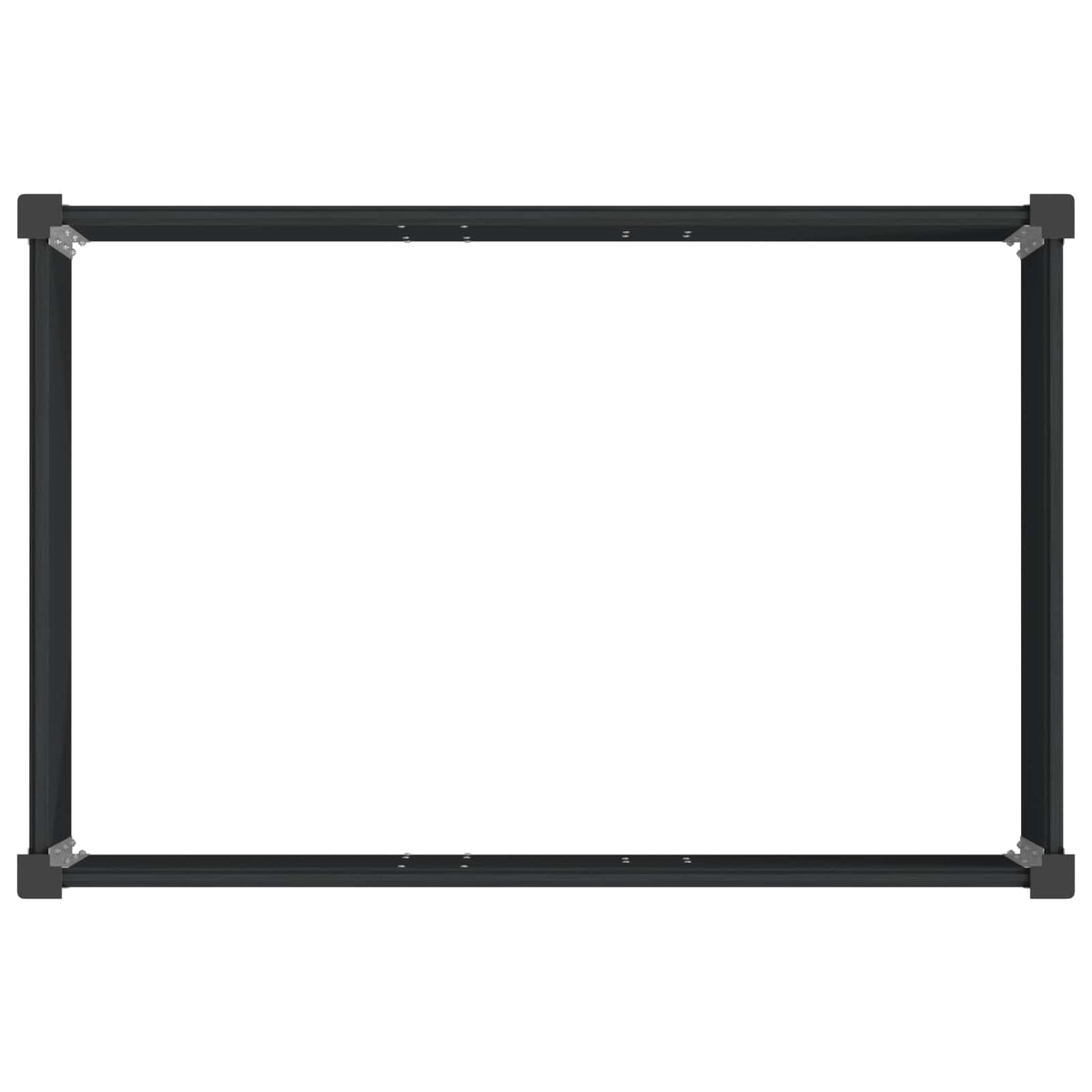 Povišena vrtna gredica Crna 50 x 30 x 36 cm