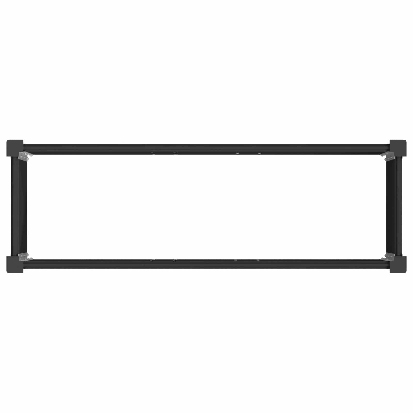 Povišena vrtna gredica Crna 100 x 30 x 72 cm