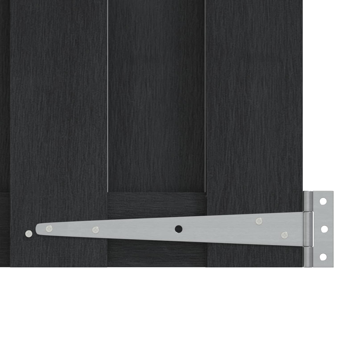 Vrtna vrata 100 x 60 cm WPC i aluminij Crna