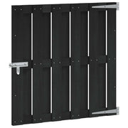 Vrtna vrata 100 x 100 cm WPC i aluminij Crna