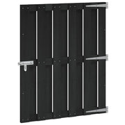 Vrtna vrata 100 x 112 cm WPC i aluminij Crna