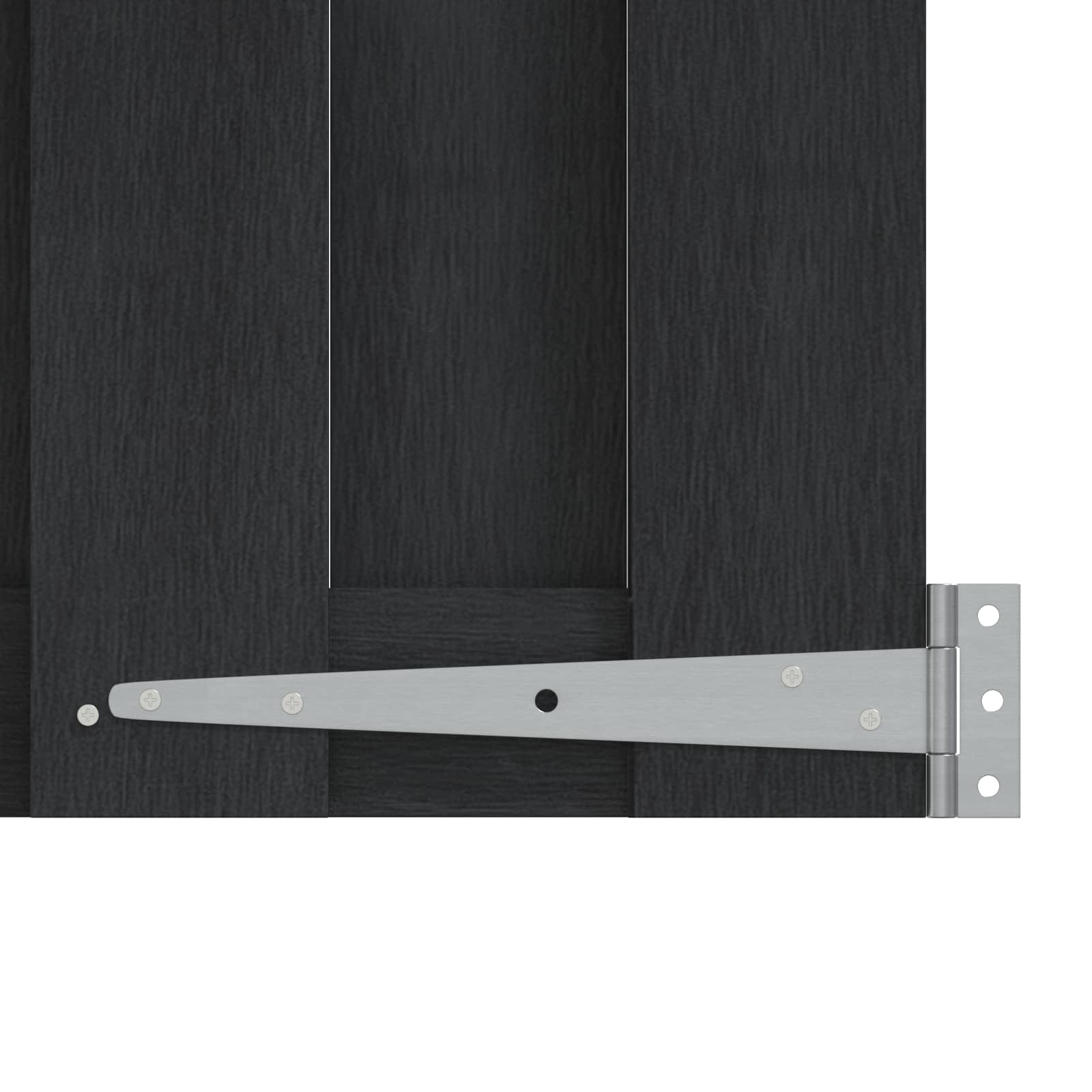 Vrtna vrata 100 x 150 cm WPC i aluminij Crna