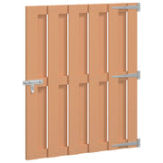Vrtna vrata 100 x 112 cm WPC i aluminij Smeđa