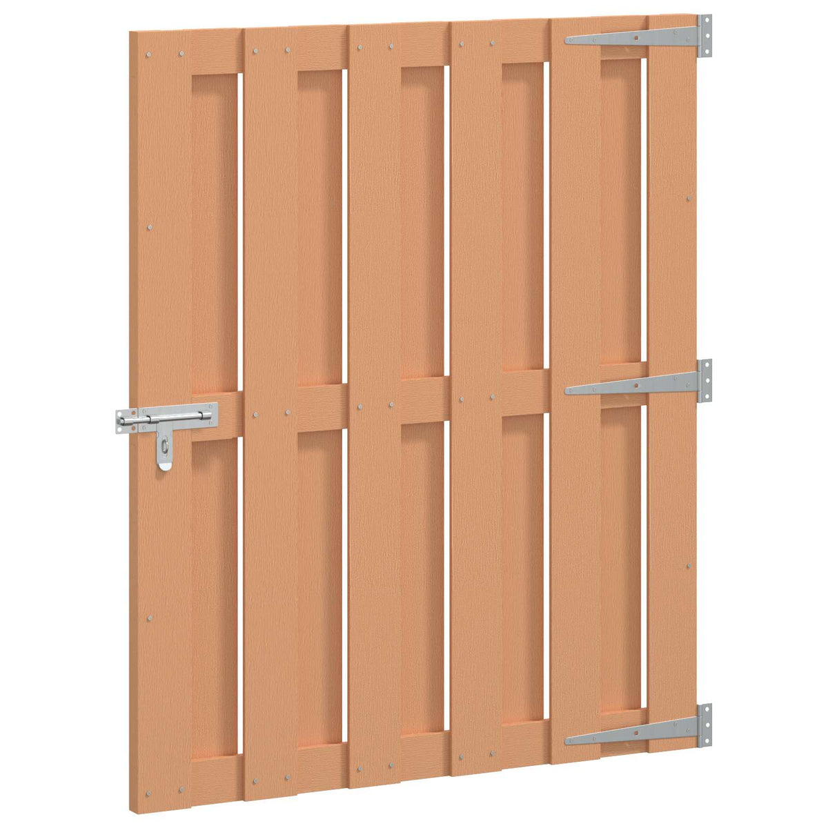 Vrtna vrata 100 x 112 cm WPC i aluminij Smeđa