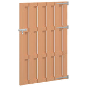 Vrtna vrata 100 x 150 cm WPC i aluminij Smeđa