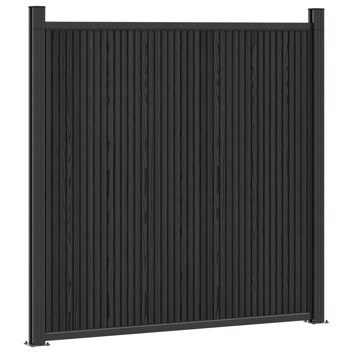 Panel ograde WPC i aluminij Crna