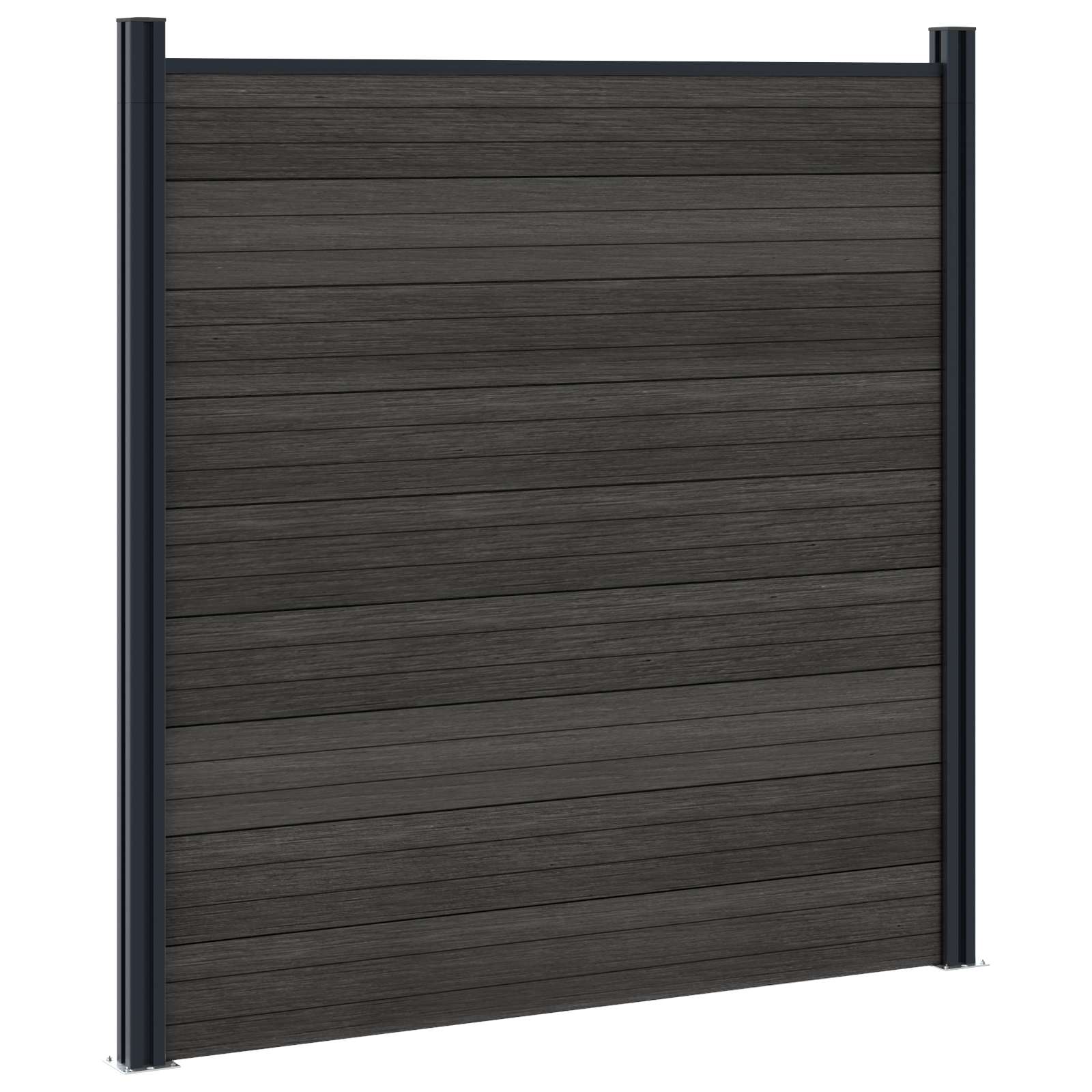 Panel ograde WPC i aluminij Crna