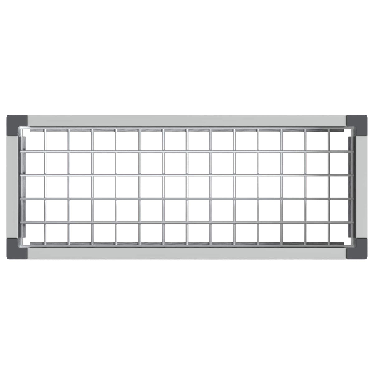 Povišena vrtna gredica Siva 75 x 30 x 22 cm WPC i aluminij