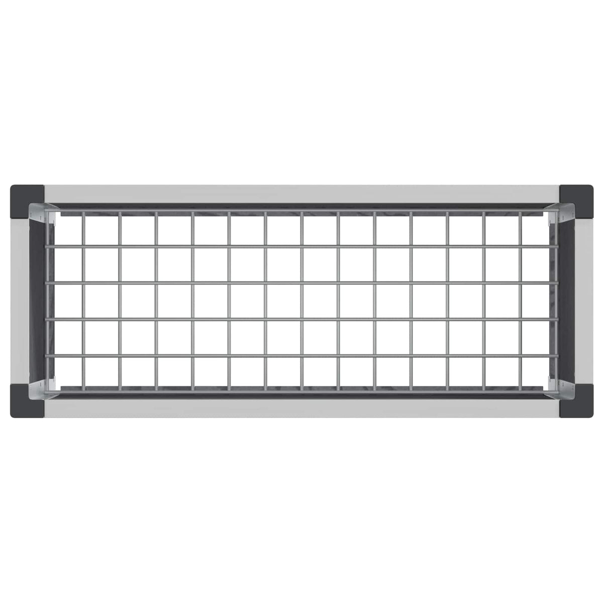 Povišena vrtna gredica Siva 75 x 30 x 22 cm WPC i aluminij