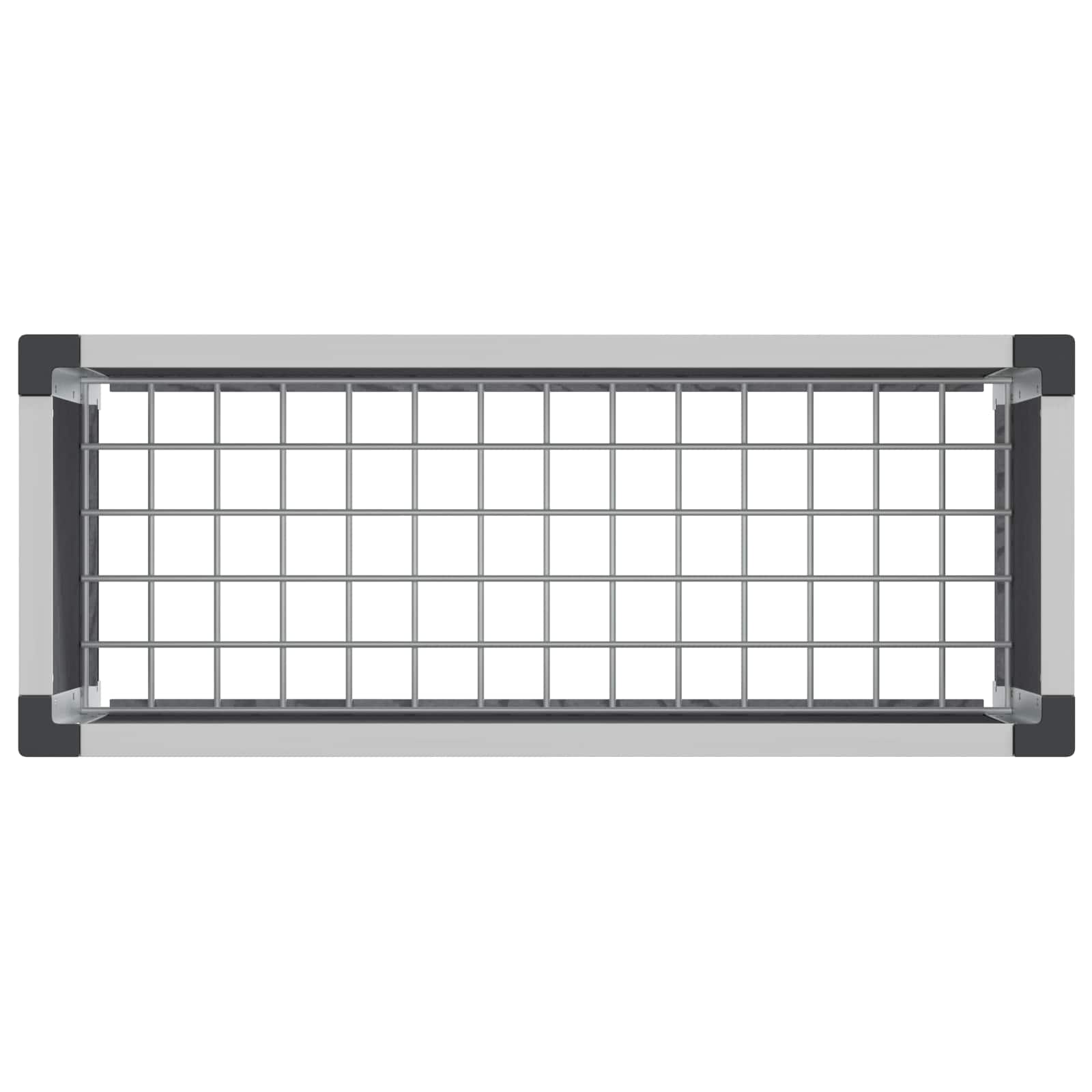 Povišena vrtna gredica Siva 75 x 30 x 22 cm WPC i aluminij