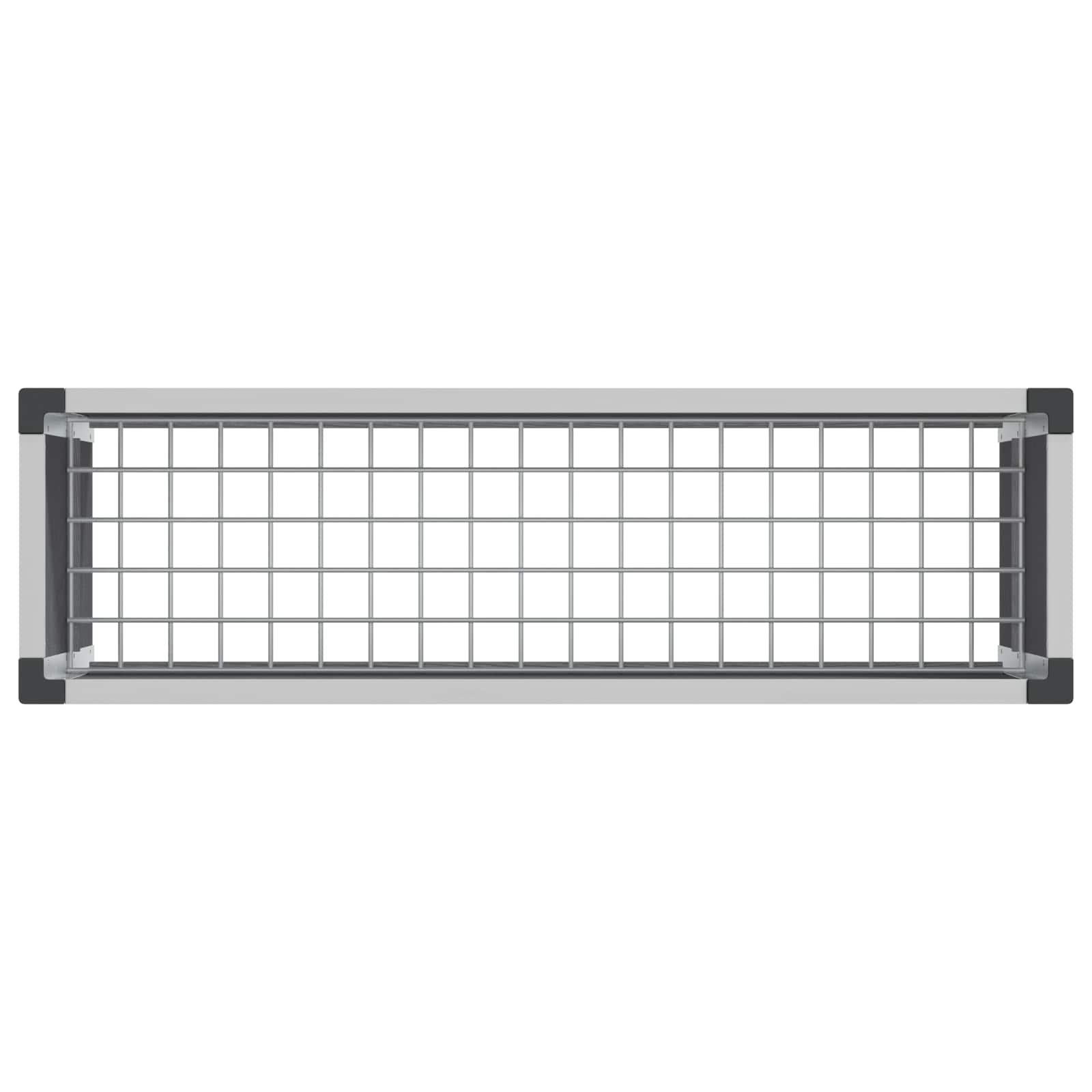 Povišena vrtna gredica Siva 100 x 30 x 22 cm WPC i aluminij