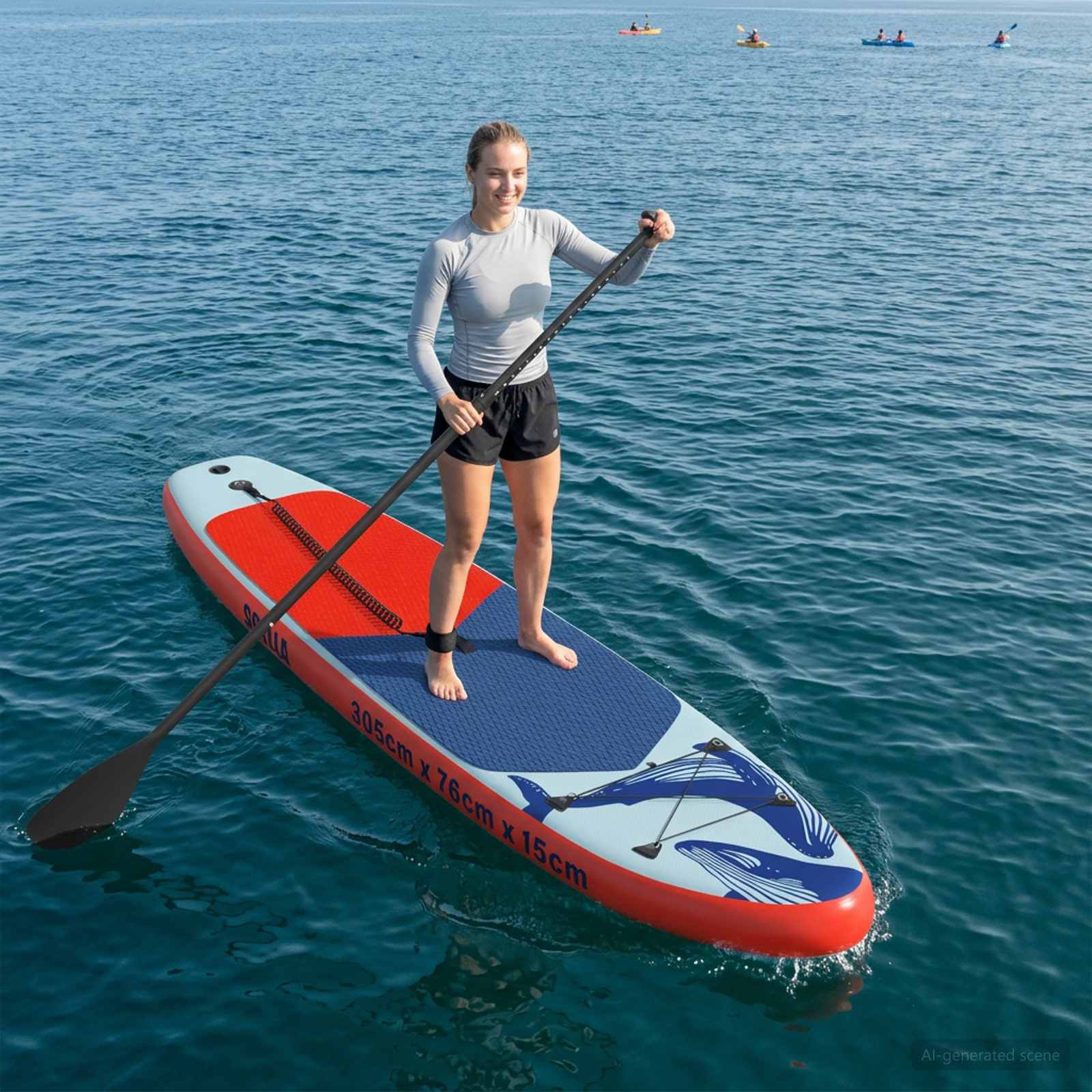 Napuhao Stand Up Paddla Board SCYLLA 305 x 76 x 15 cm Plava za