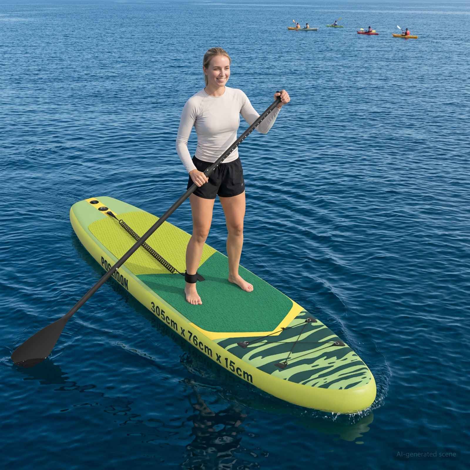 Inflatable Stand Up Paddle Board POSEIDON 305 x 76 x 15 cm za