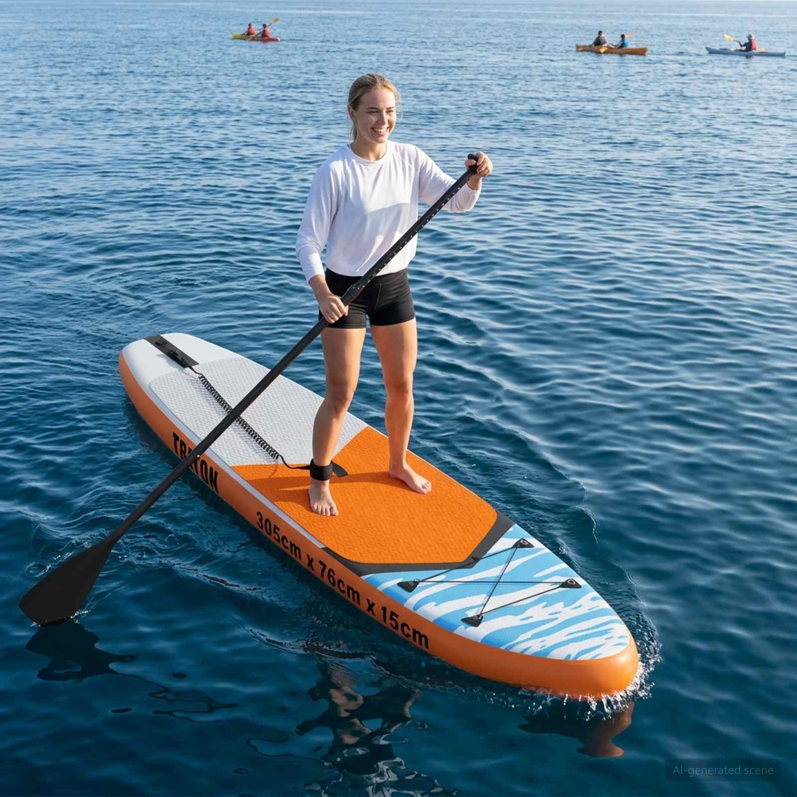 Naduvavanje Stand Up Paddle Board TRITON 305 x 76 x 15 cm Plava