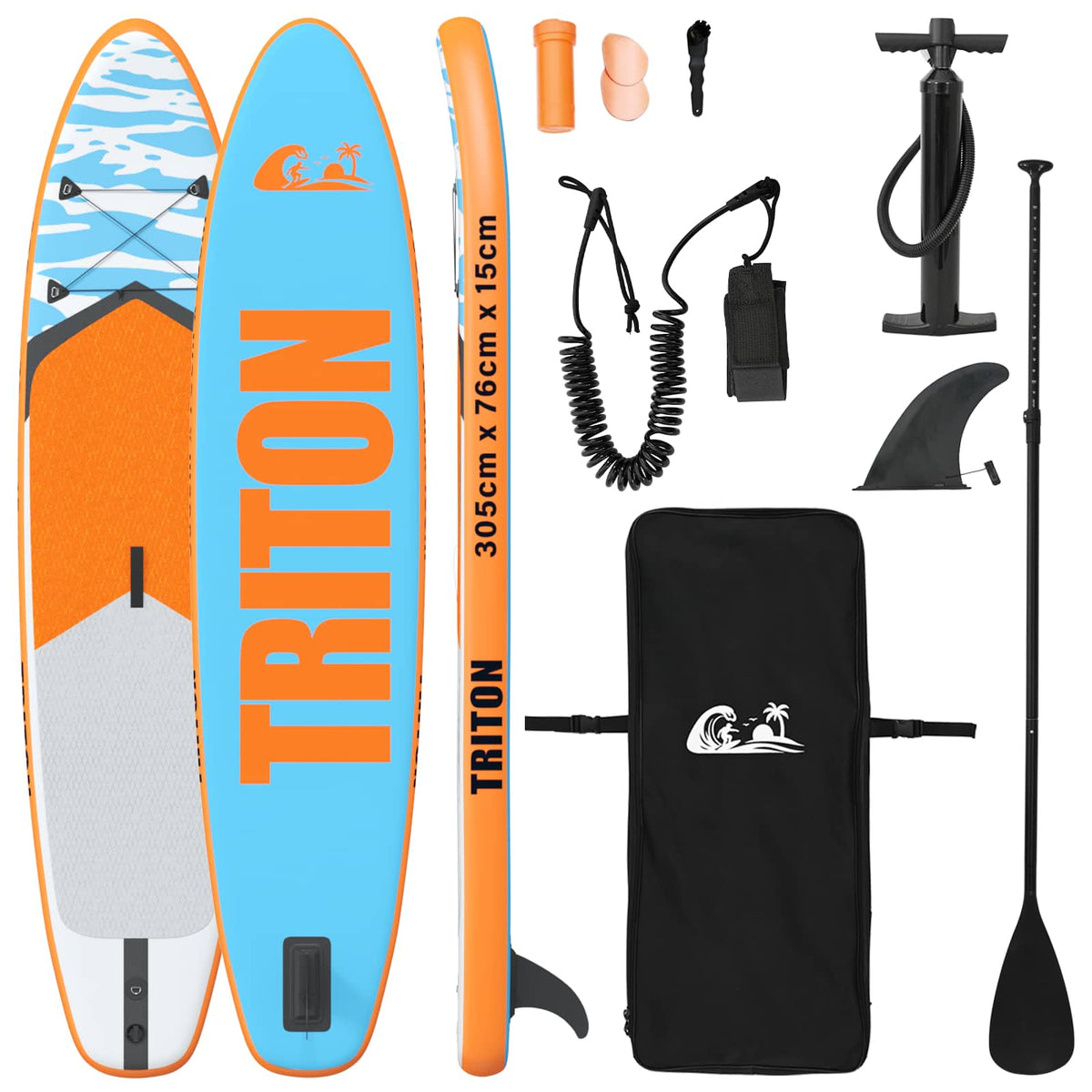 Naduvavanje Stand Up Paddle Board TRITON 305 x 76 x 15 cm Plava