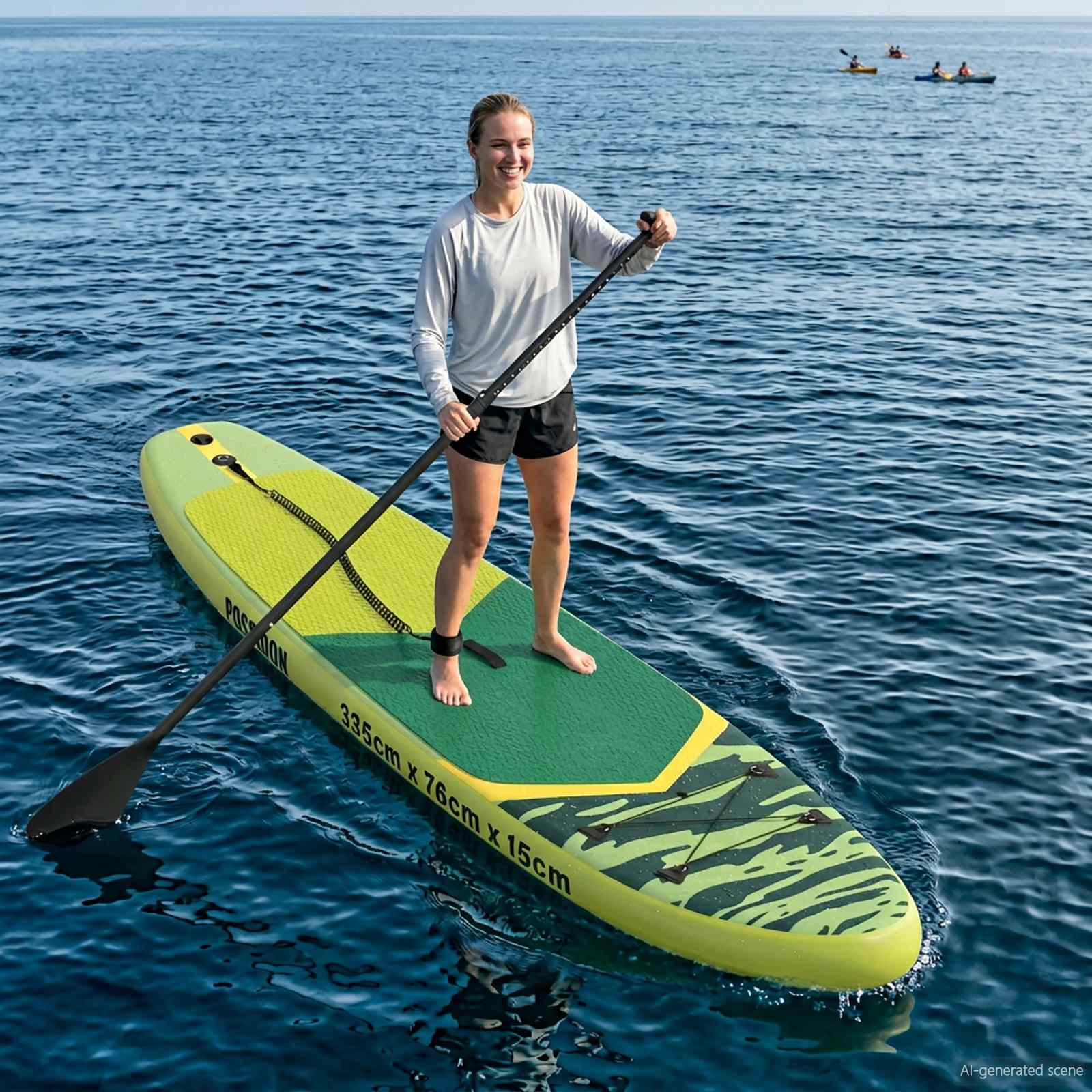 Inflatable Stand Up Paddle Board POSEIDON Zelena PVC
