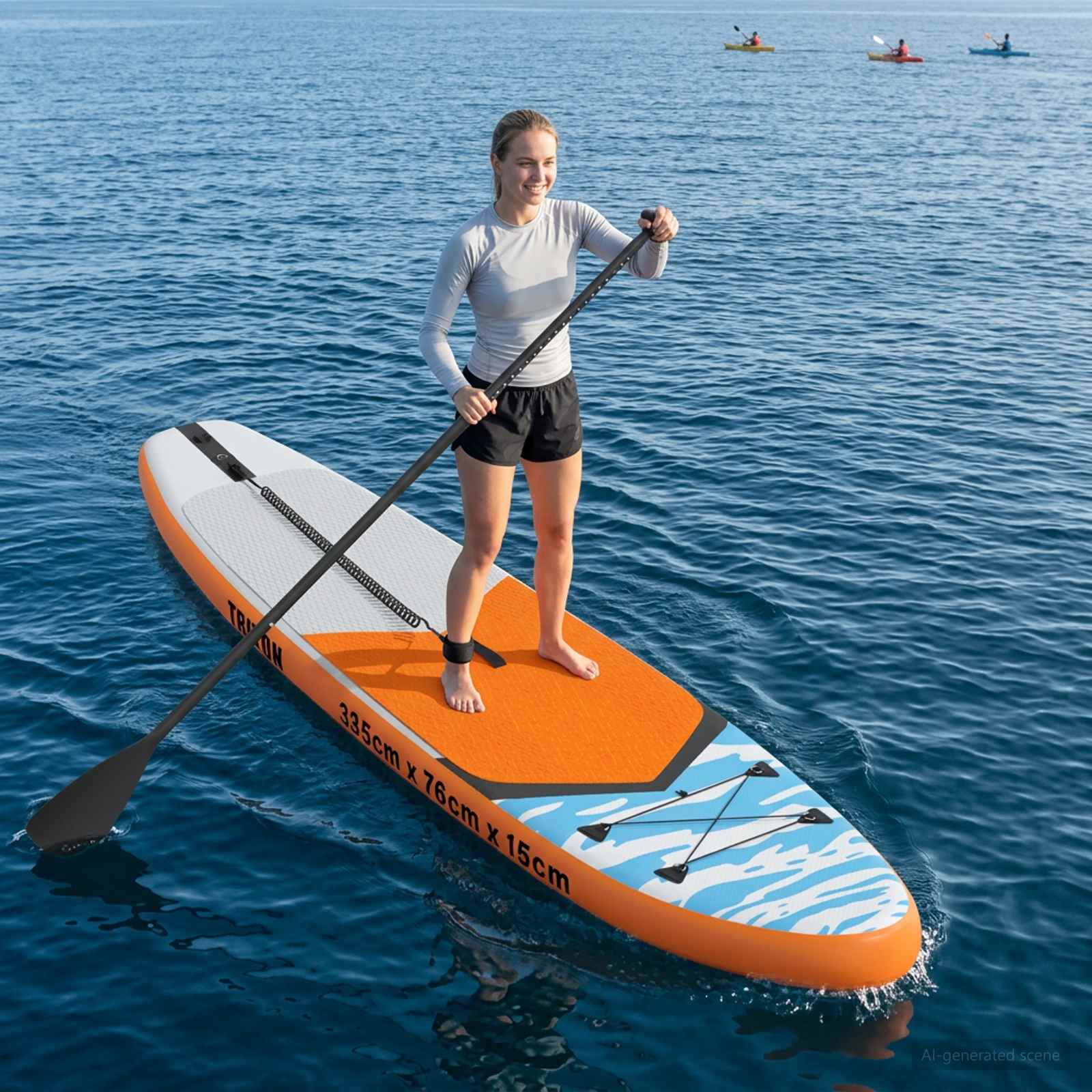 Naduvavi Stajaći Paddel Bord TRITON 335 x 76 x 15 cm Plava za