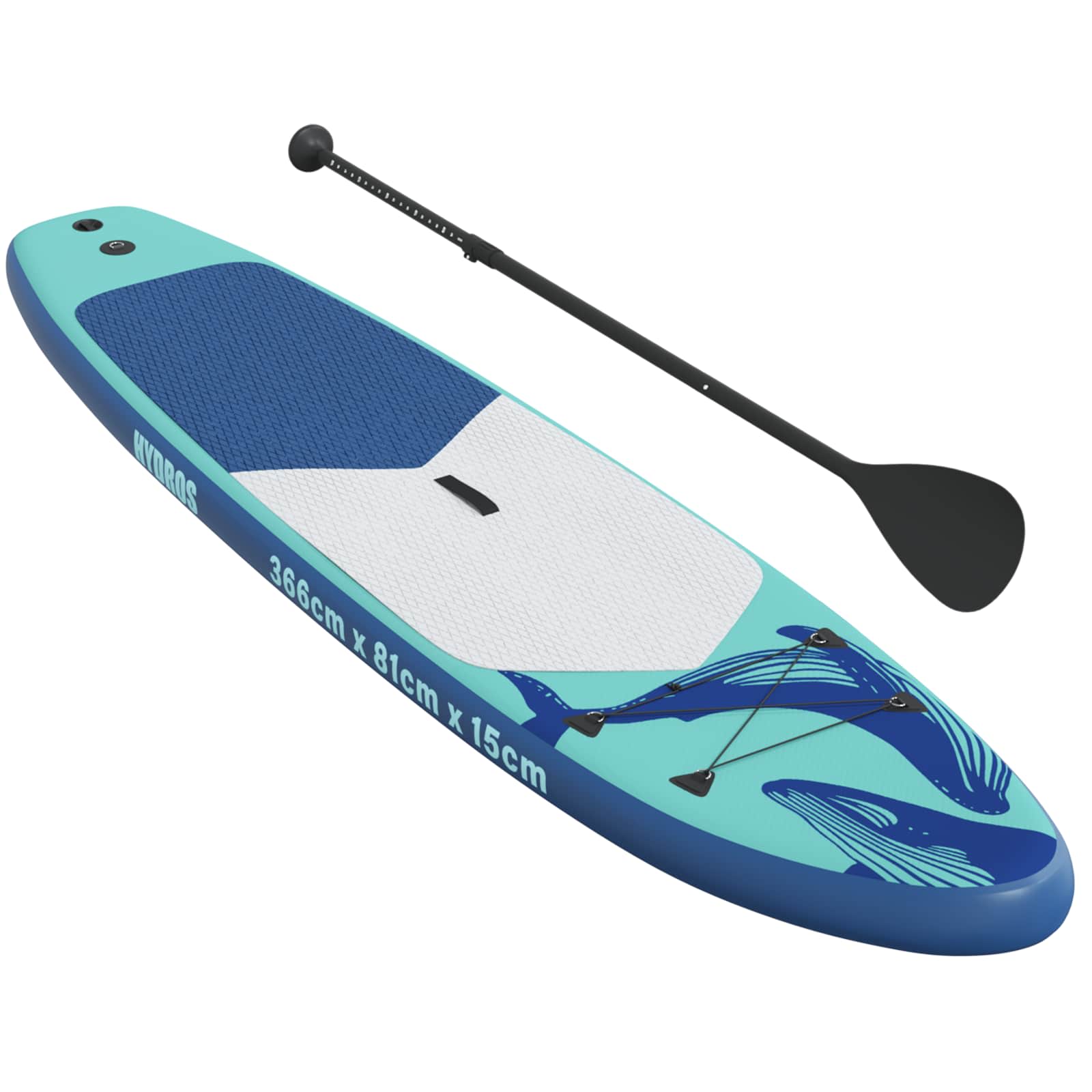 Naflopni SUP HYDROS 366 x 81 x 15 cm Tirkizna za
