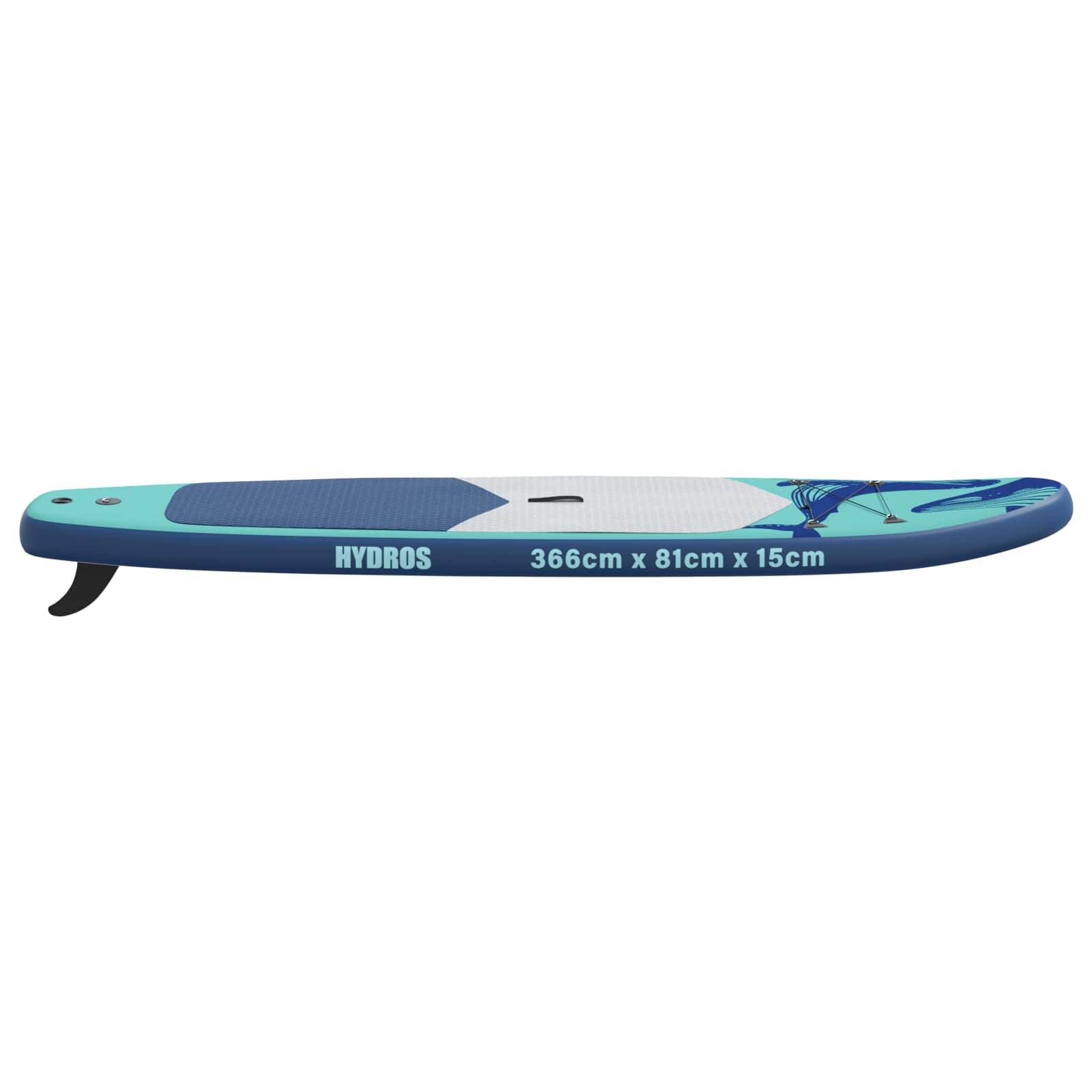 Naflopni SUP HYDROS 366 x 81 x 15 cm Tirkizna za
