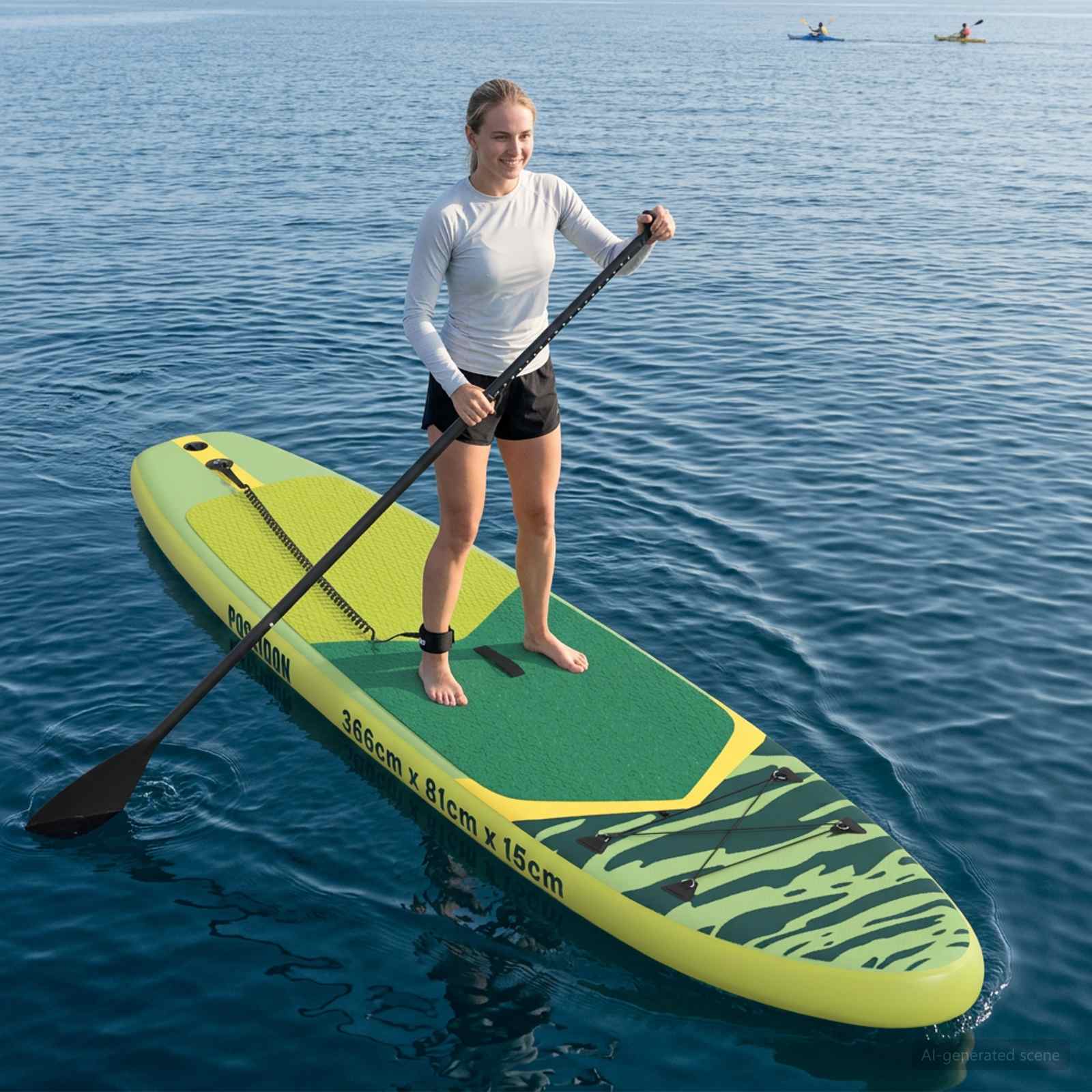 Inflatable Stand Up Paddle Board POSEIDON 366 x 81 x 15 cm za
