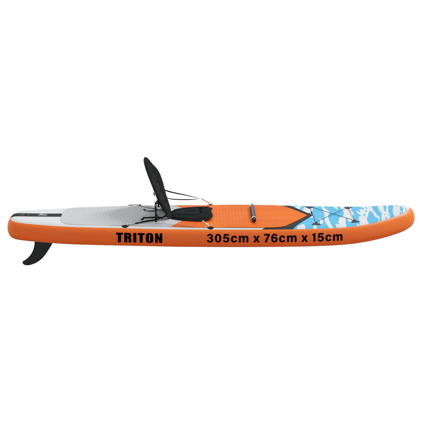 SUP Daska s Mjestom 2-u-1 TRITON 305 x 76 x 15 cm Plava za
