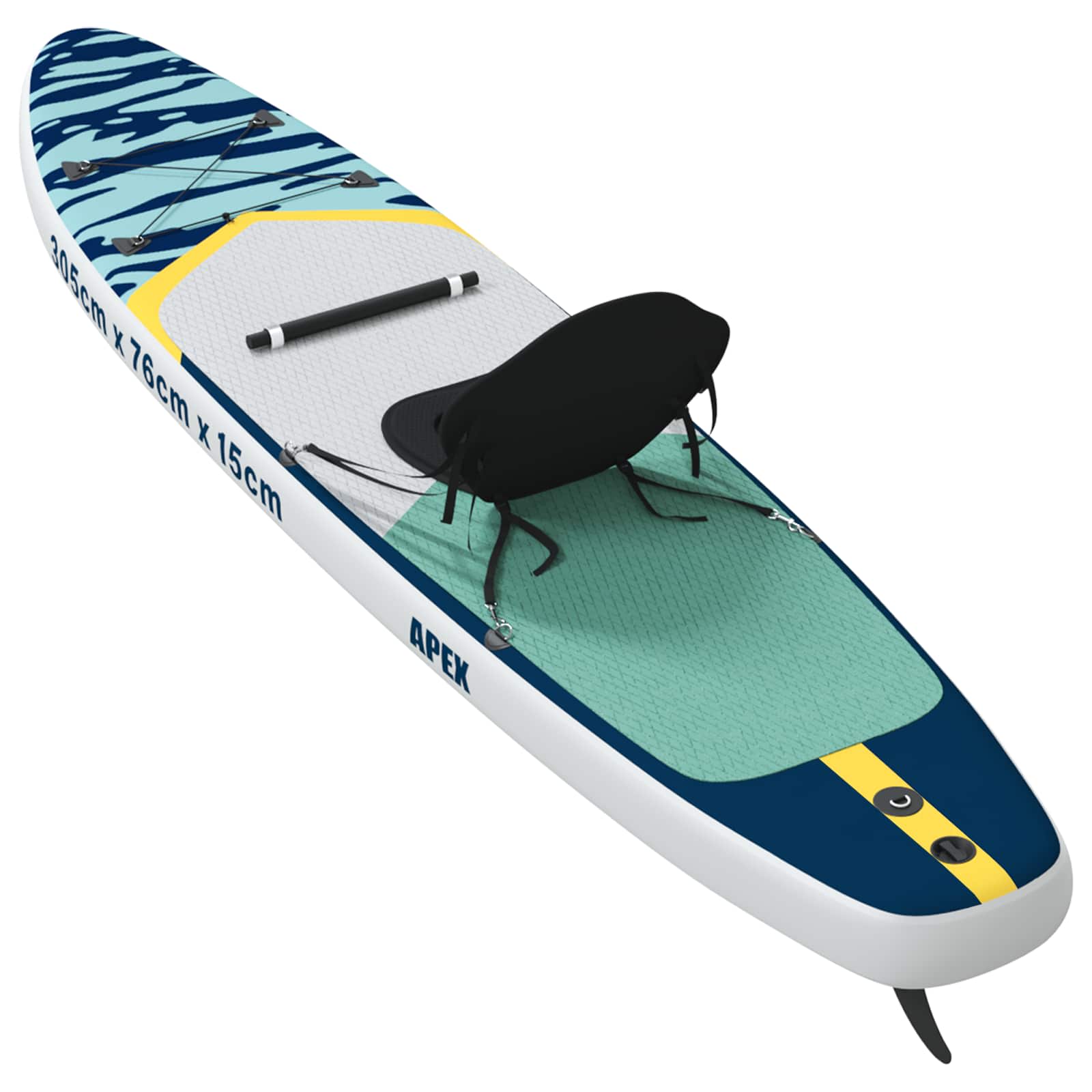 SUP Daska s Mjestom 2-u-1 APEX 305 x 76 x 15 cm Plava za
