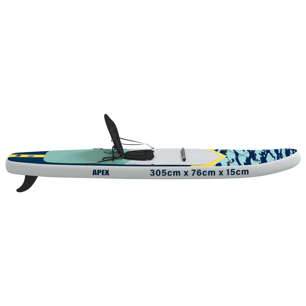 SUP Daska s Mjestom 2-u-1 APEX 305 x 76 x 15 cm Plava za