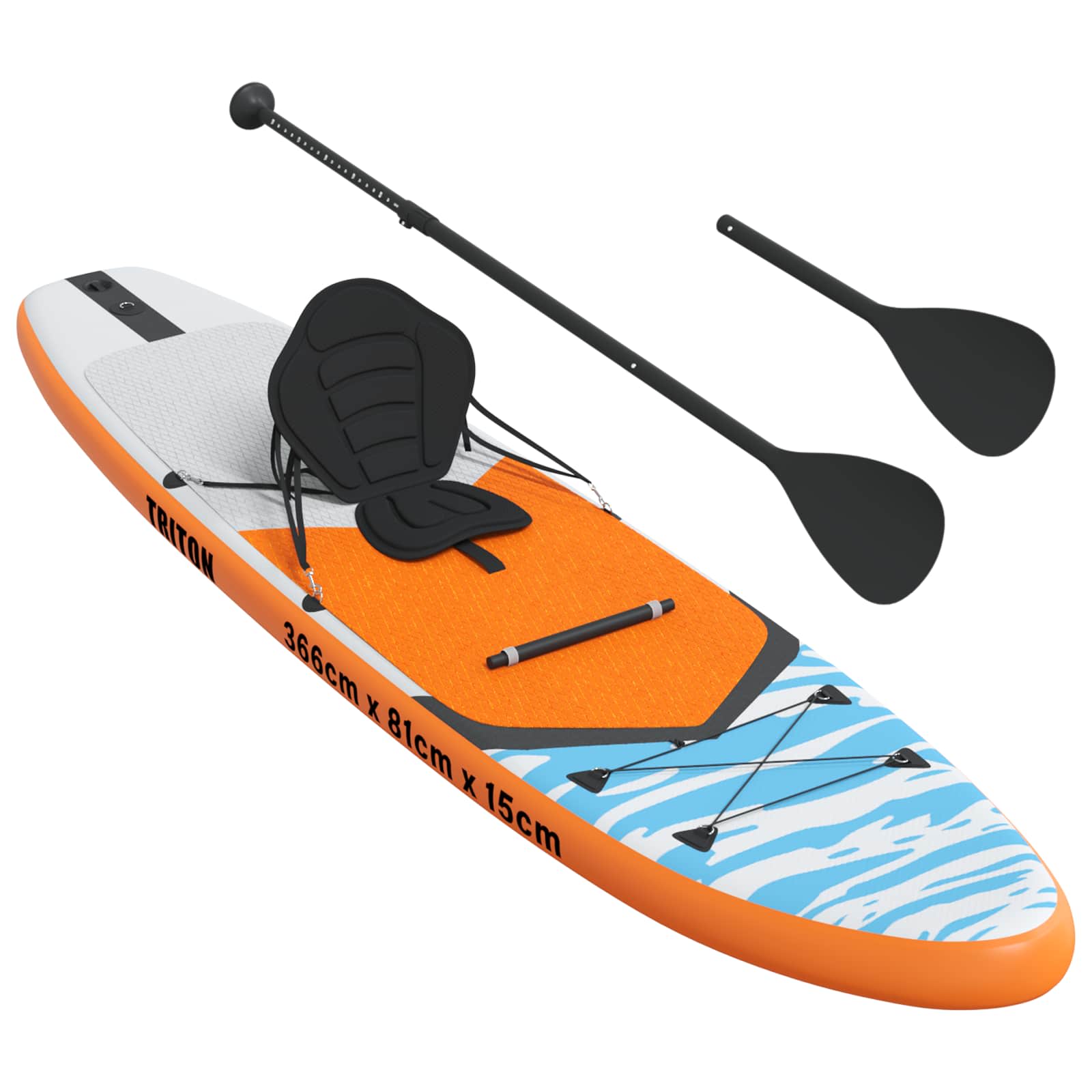 SUP Daska s Mjestom 2-u-1 TRITON 366 x 81 x 15 cm Plava za
