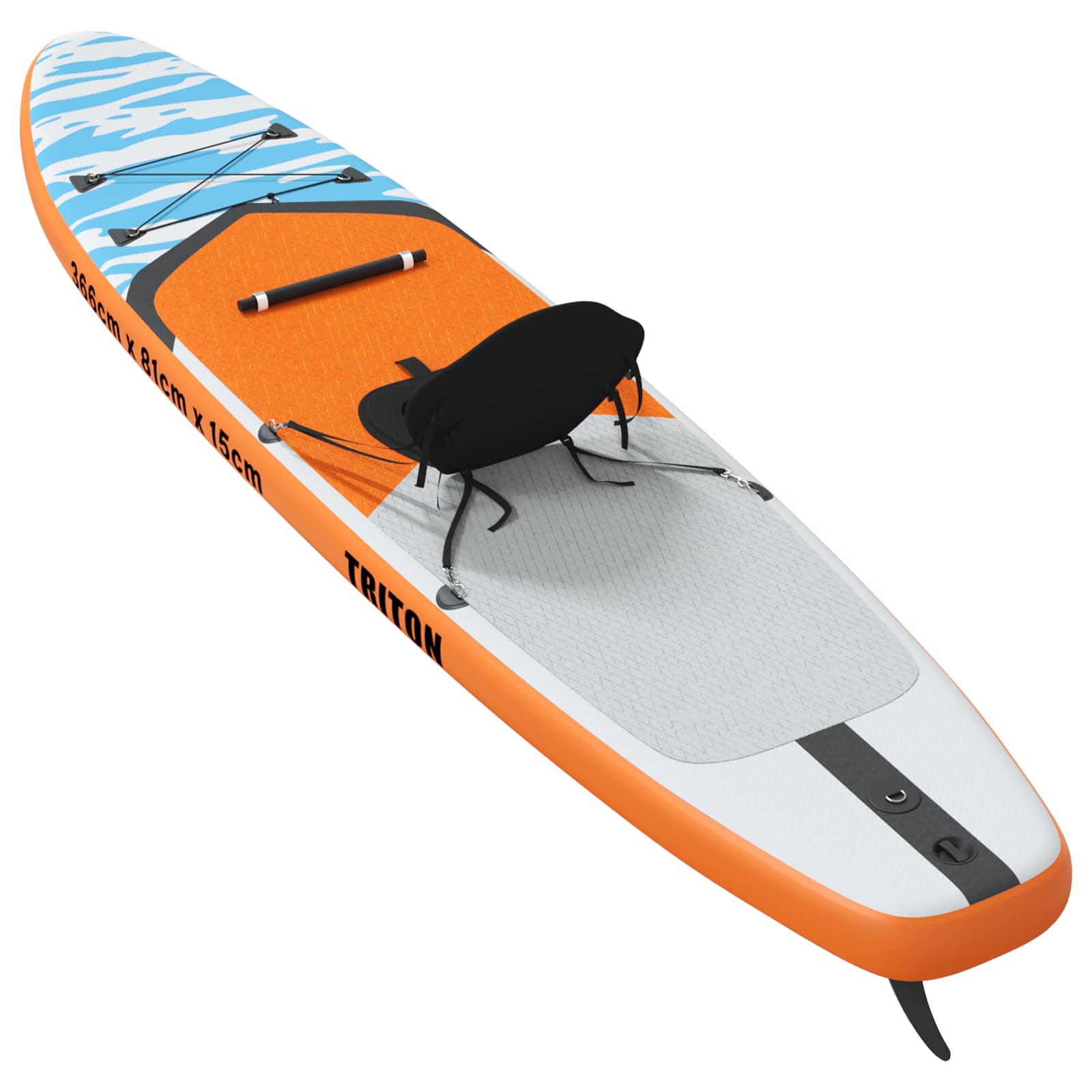 SUP Daska s Mjestom 2-u-1 TRITON 366 x 81 x 15 cm Plava za