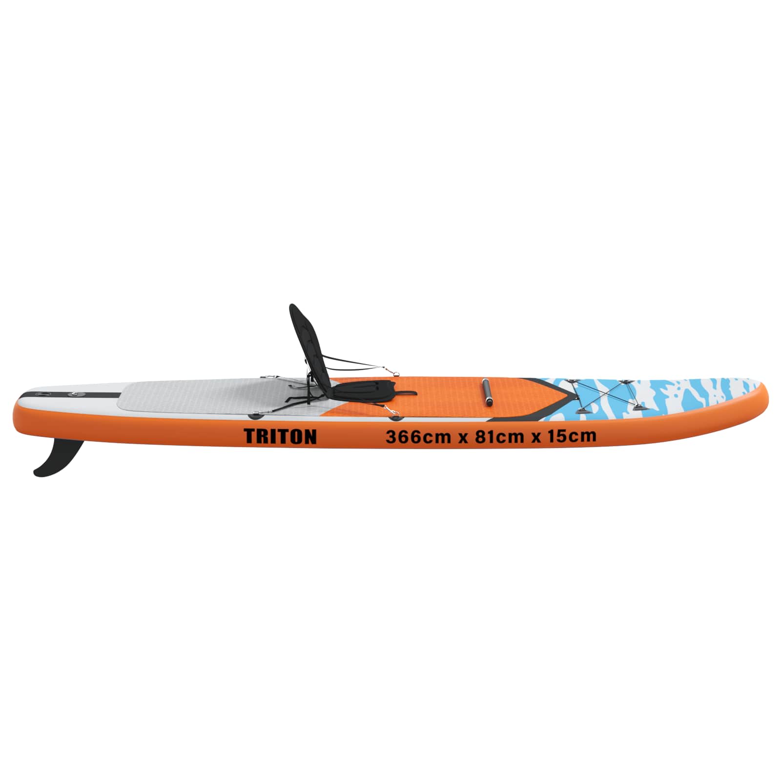SUP Daska s Mjestom 2-u-1 TRITON 366 x 81 x 15 cm Plava za