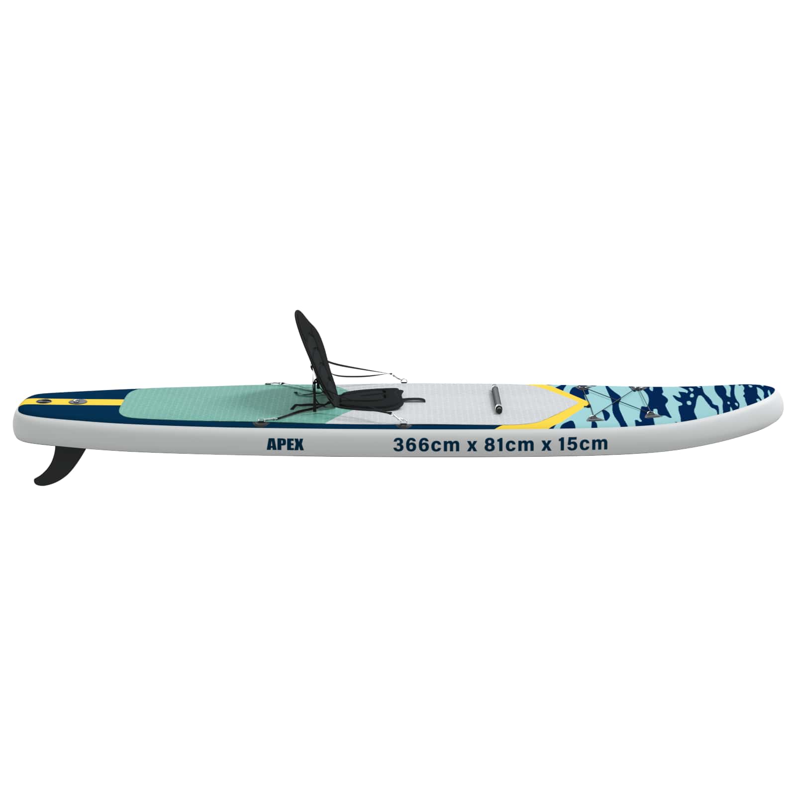 SUP Daska s Mjestom 2-u-1 APEX 366 x 81 x 15 cm Plava za