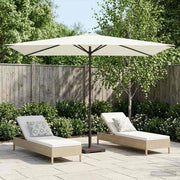 Vrtni suncobran 200 x 300 cm Poliester Pravokutni Krem