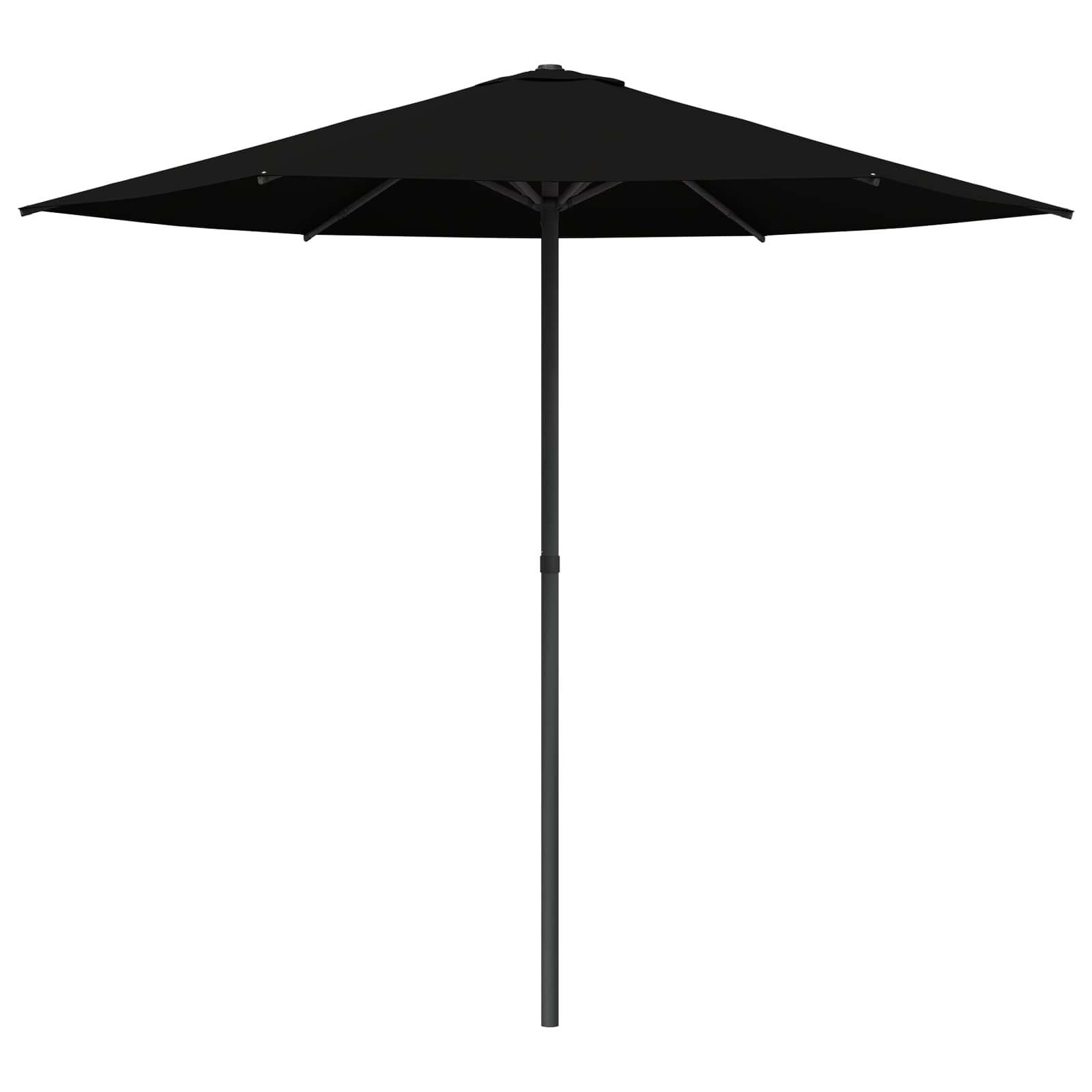 Vrtni suncobran 230 x 230 cm Poliester Pravokutni Crna