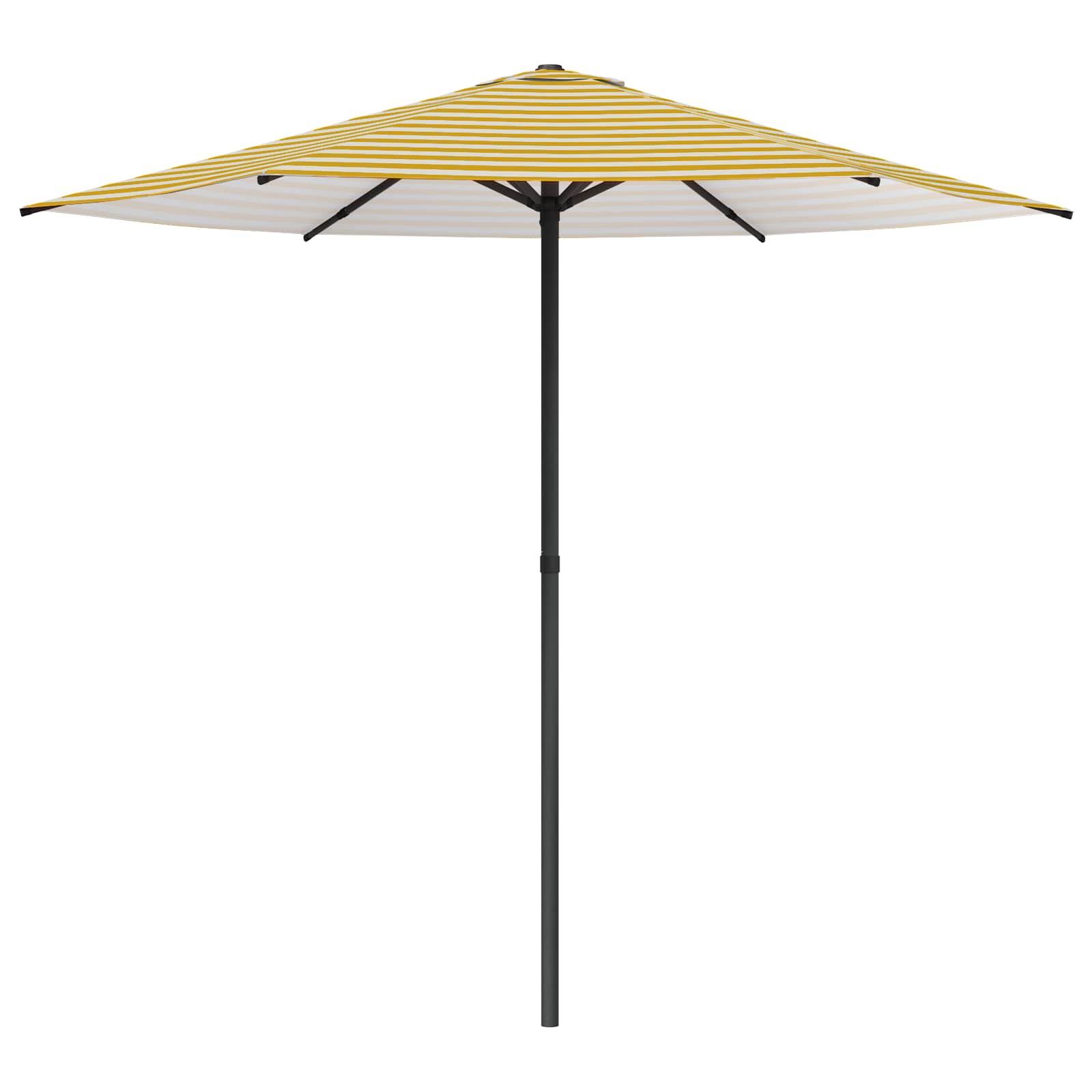 Vrtni suncobran 230 x 230 cm Poliester Pravokutni Žuta i bijela