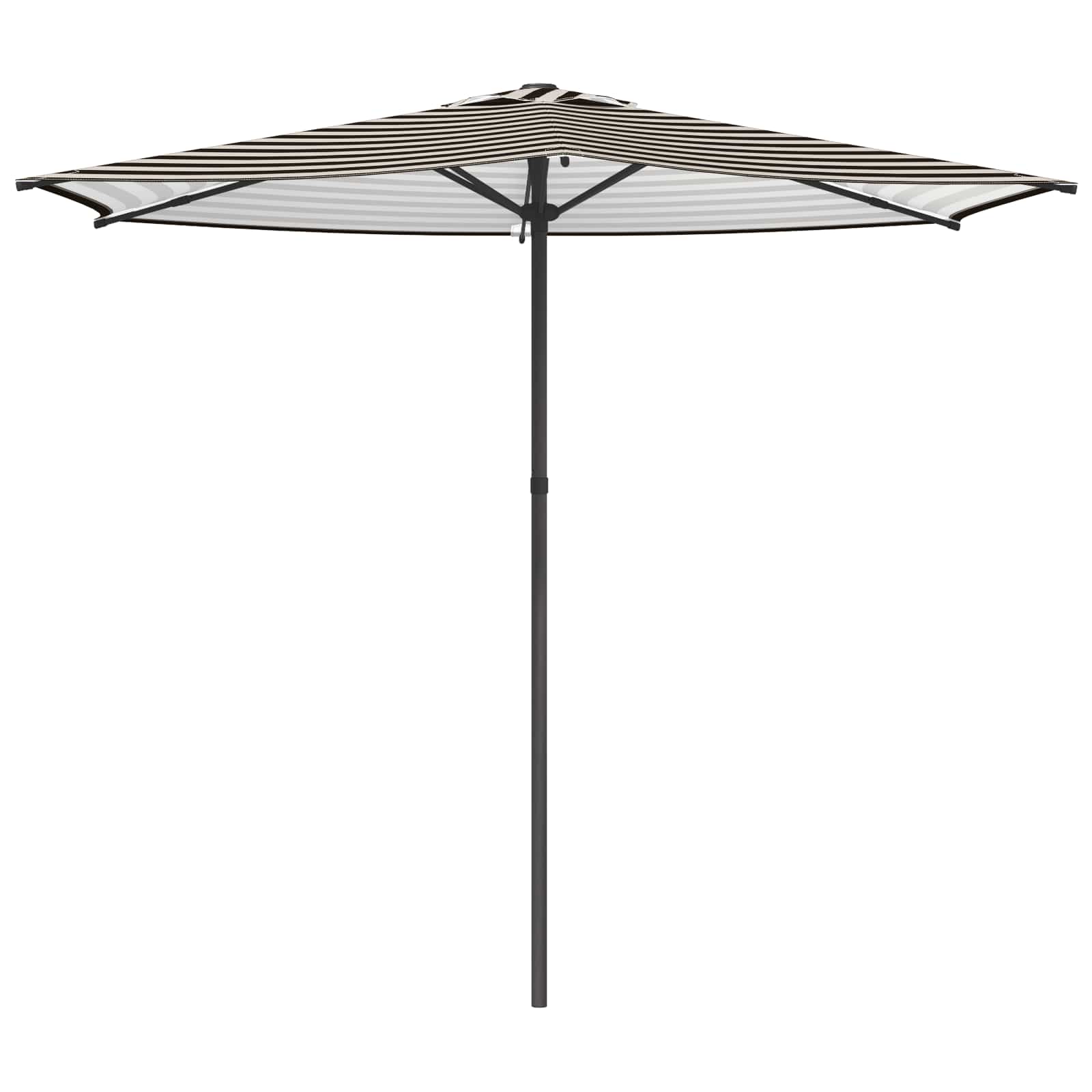 Vrtni suncobran 270 x 270 cm Poliester Pravokutni Crna i bijela