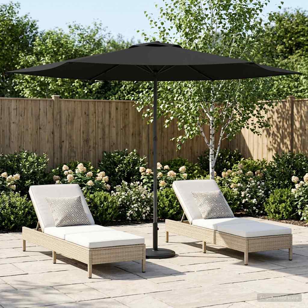 Vrtni suncobran 300 x 300 cm Poliester Pravokutni Antracit