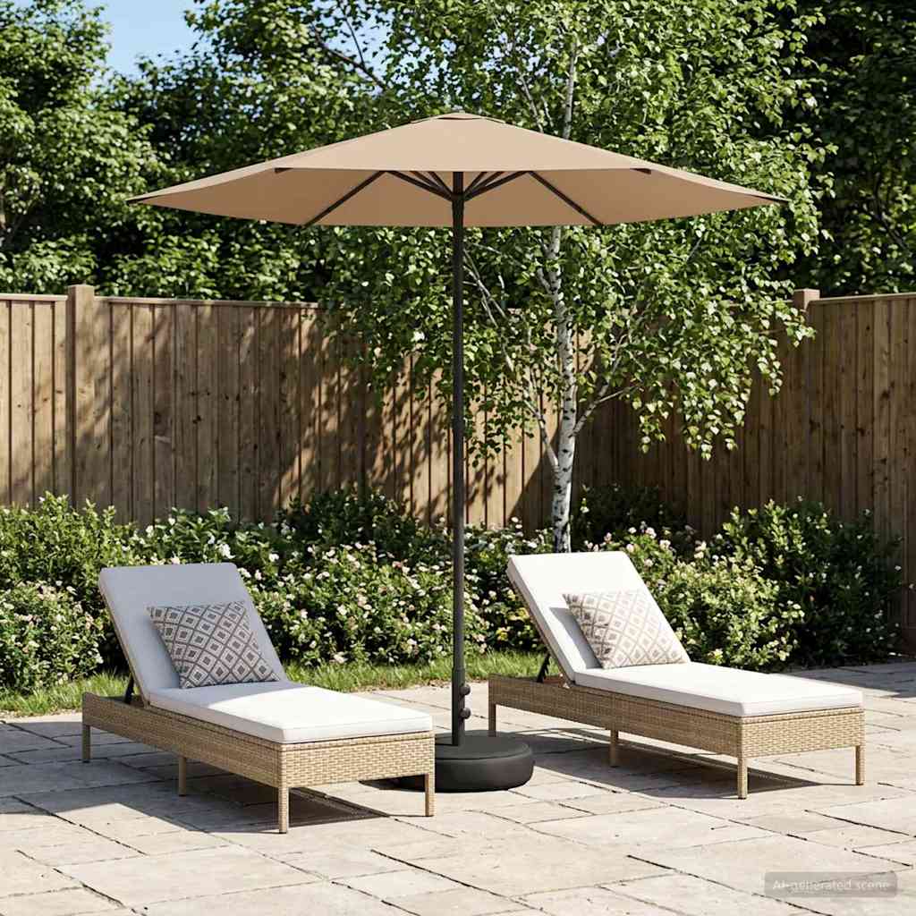 Vrtni Parasol s Podnožjem 230 x 230 cm Poliester Pravokutni