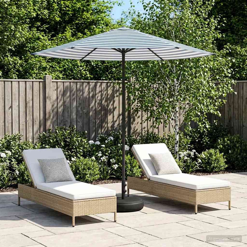 Vrtni Parasol s Podnožjem 230 x 230 cm Poliester Pravokutni